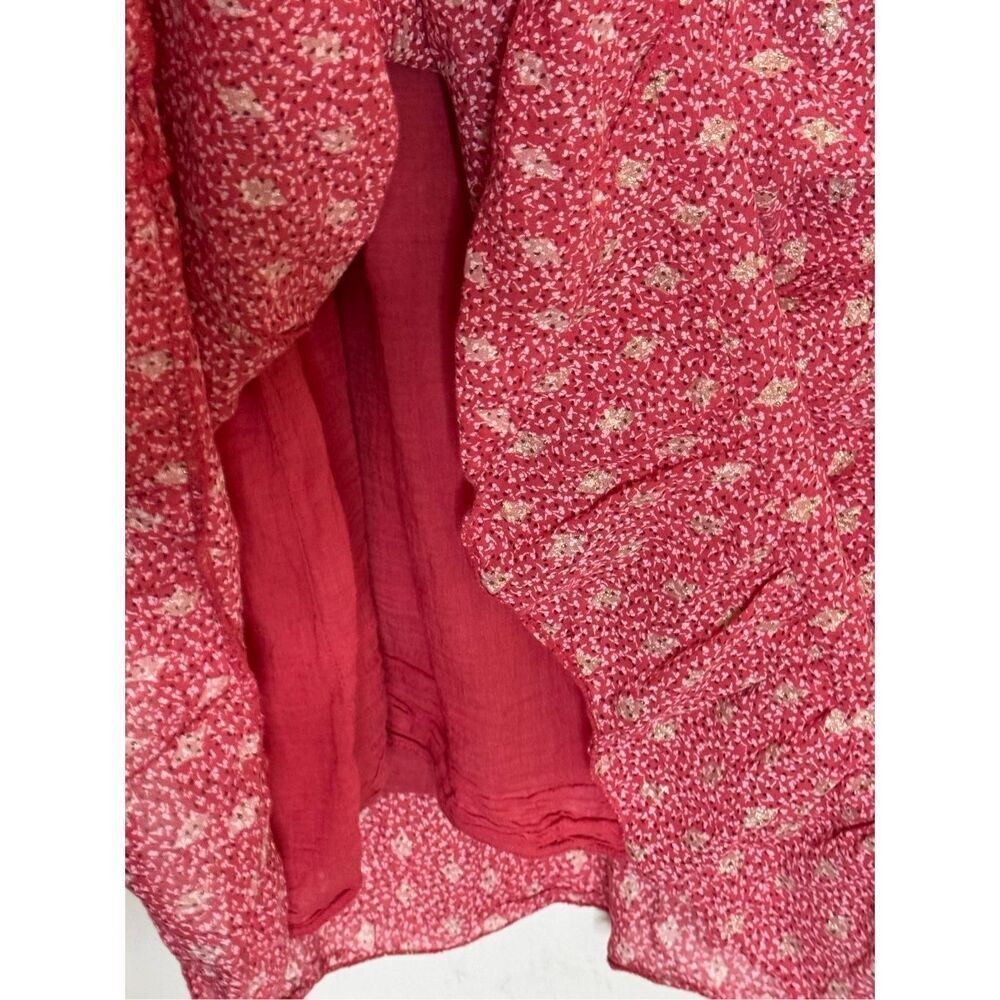 Sundance Scandal Italy Scarlet Pink Cotton Dress Large - Picture 4 of 8